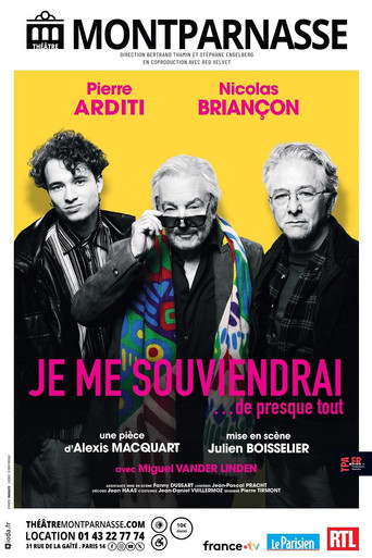 Je me souviendrai... de presque tout poster