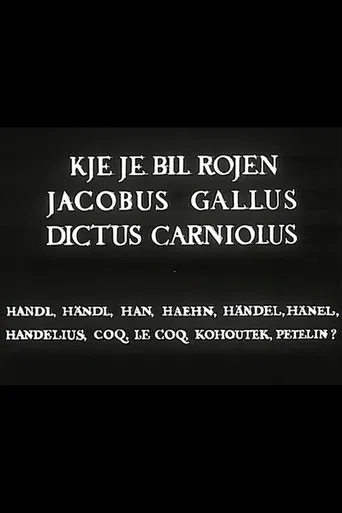 Where Was Jacobus Gallus Born poster