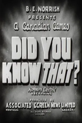 Did You Know That? poster