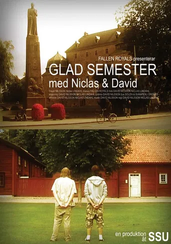 Glad semester med Niclas och David poster