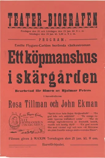 Ett köpmanshus i skärgården poster