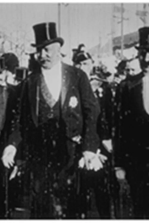 M. le président arrivant au bal des Sablaises poster