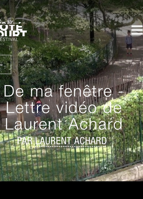 De ma fenêtre poster