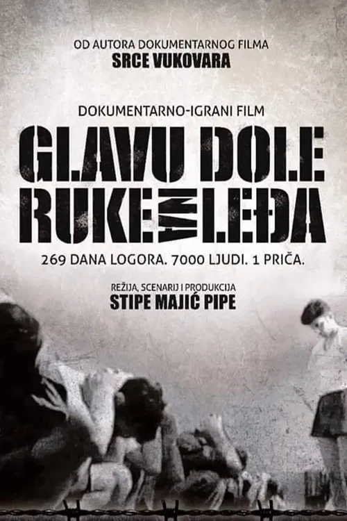 Glavu dole, ruke na leđa poster
