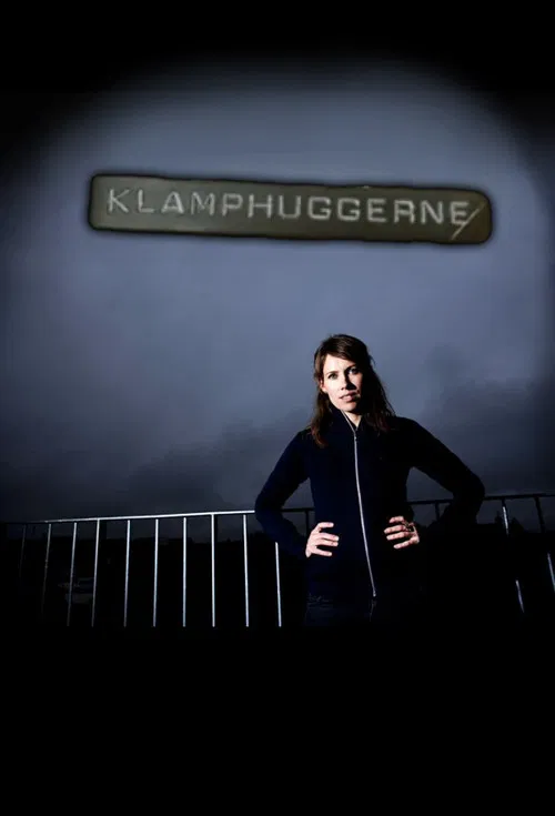 Klamphuggerne poster