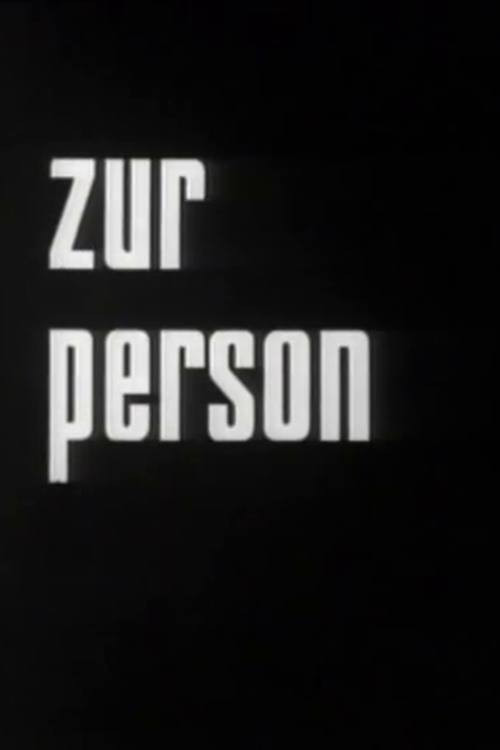 Zur Person poster