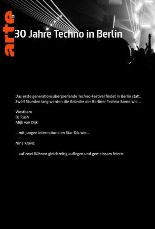 30 Jahre Techno in Berlin poster