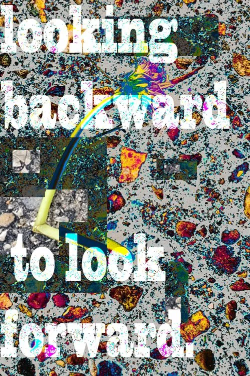 looking backward to look forward poster