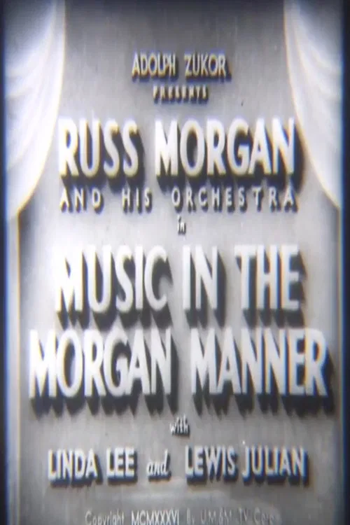 Music in the Morgan Manner poster