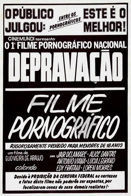 Depravação poster