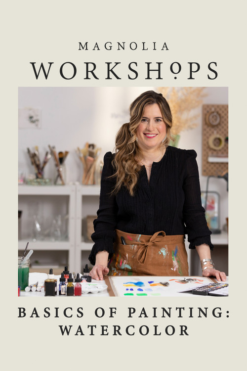 Magnolia Workshops: Basics Of Painting: Watercolor poster