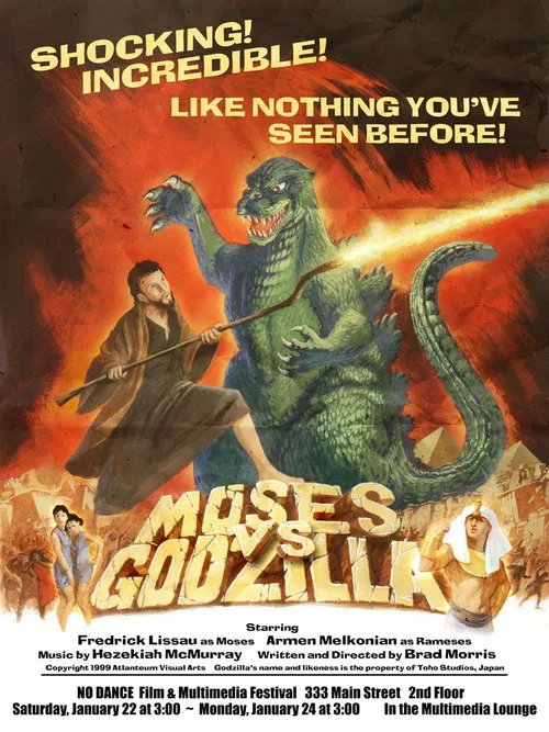 Moses vs. Godzilla poster