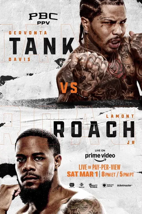 Gervonta Davis vs. Lamont Roach poster