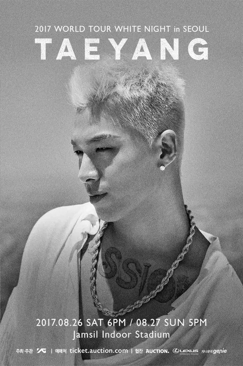 TAEYANG - 2017 WORLD TOUR  [WHITE NIGHT] IN SEOUL poster