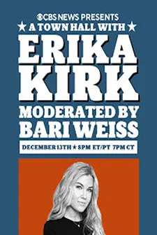 A Town Hall with Erika Kirk poster