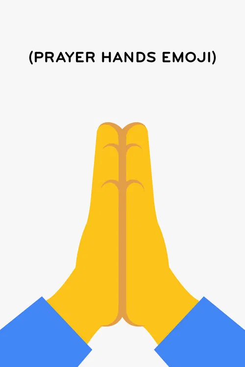 (Prayer Hands Emoji) poster