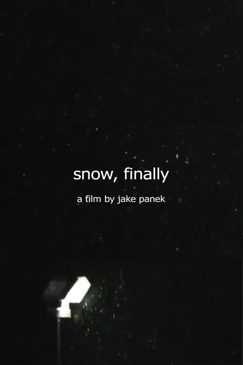 snow, finally poster