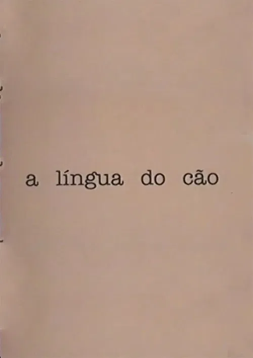 A língua do cão poster