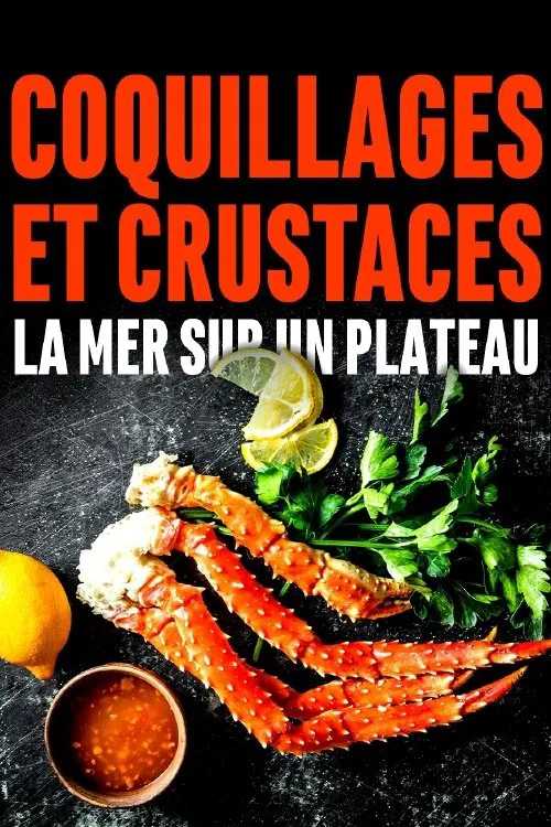 Coquillages et crustacés, la mer sur un plateau poster