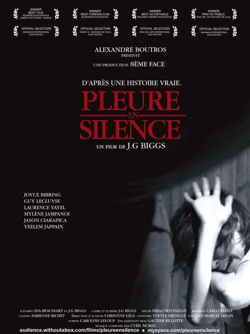 Pleure en silence poster