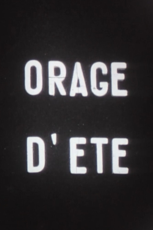 Orage d'été poster