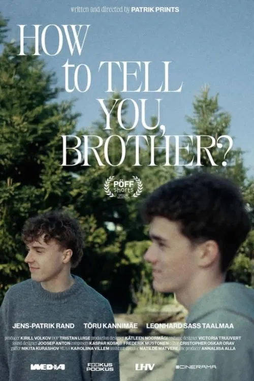 How to Tell You, Brother poster