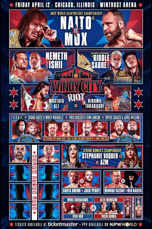 NJPW Windy City Riot 2024 poster