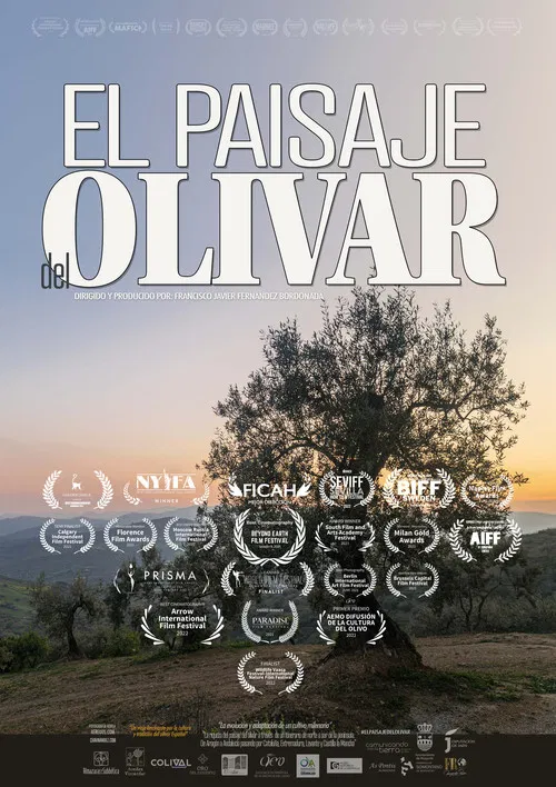 El paisaje del olivar poster
