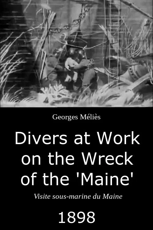 Divers at Work on the Wreck of the "Maine" poster