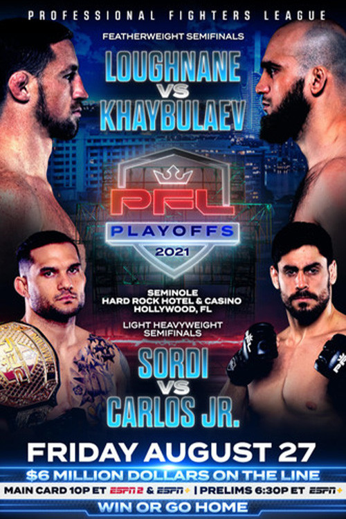 PFL 2021 #9: Playoffs - Loughnane vs Khaybulaev poster