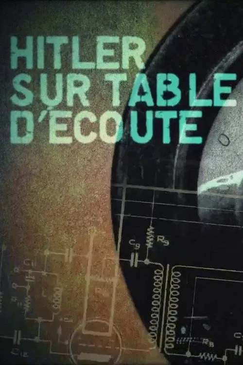 Hitler sur table d'écoute poster