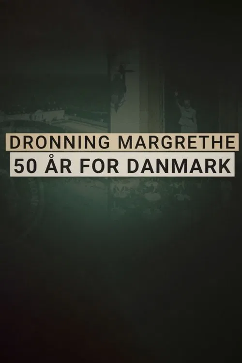 Queen Margaret II - 50 years for Denmark poster