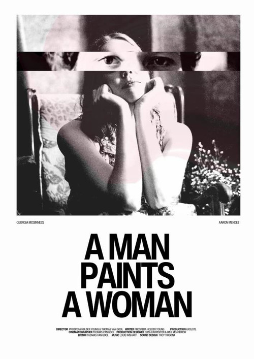 A Man Paints A Woman poster