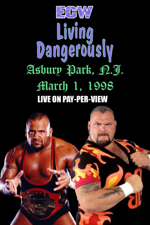 ECW Living Dangerously 1998 poster