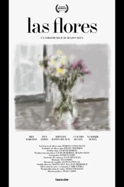 Las flores poster