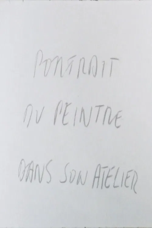 Portrait of the painter at his workshop poster