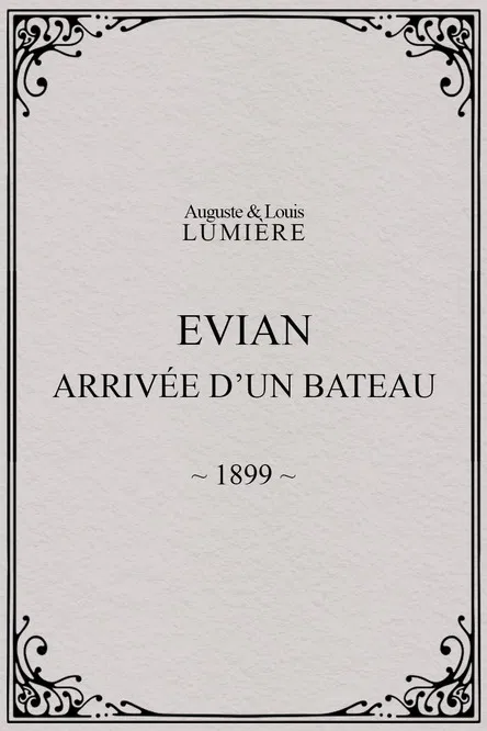 Evian : arrivée d’un bateau poster
