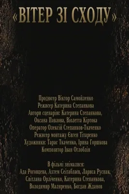 Wind from the East poster