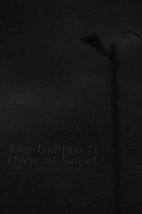 Two Lampposts, Overcast Sunset, 7.58pm-8.34pm Tues 17th Feb 2025 poster
