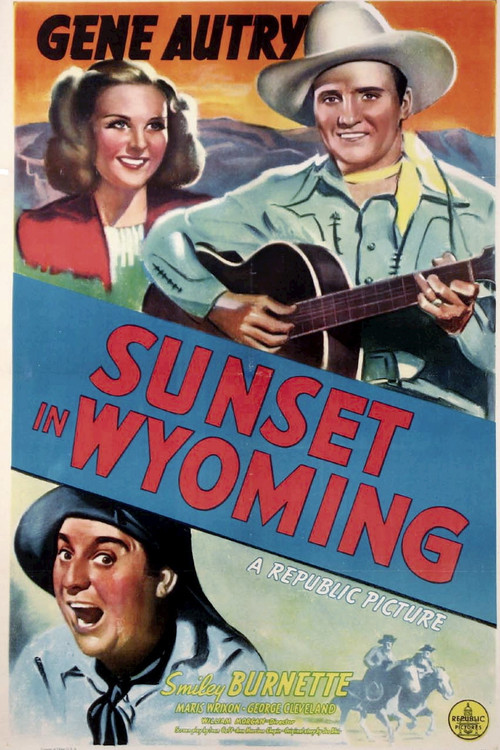Sunset in Wyoming poster