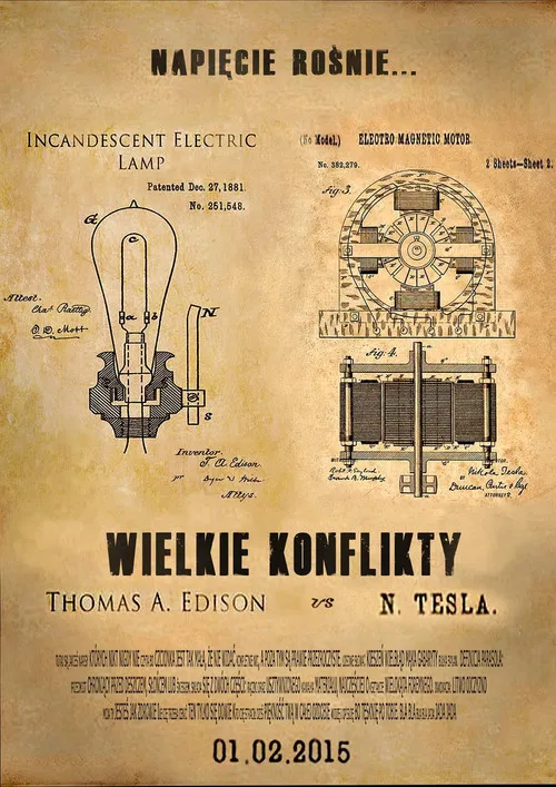 Edison vs Tesla poster