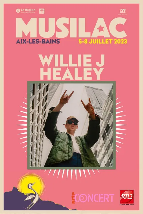 Willie J Healey - Musilac 2023 poster