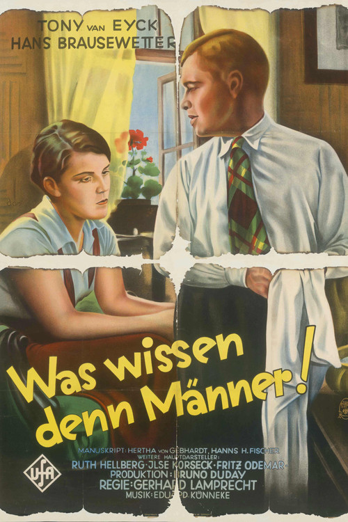 Was wissen denn Männer poster