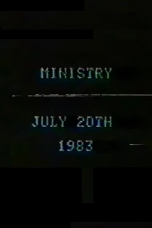 Ministry July 20th, 1983 poster