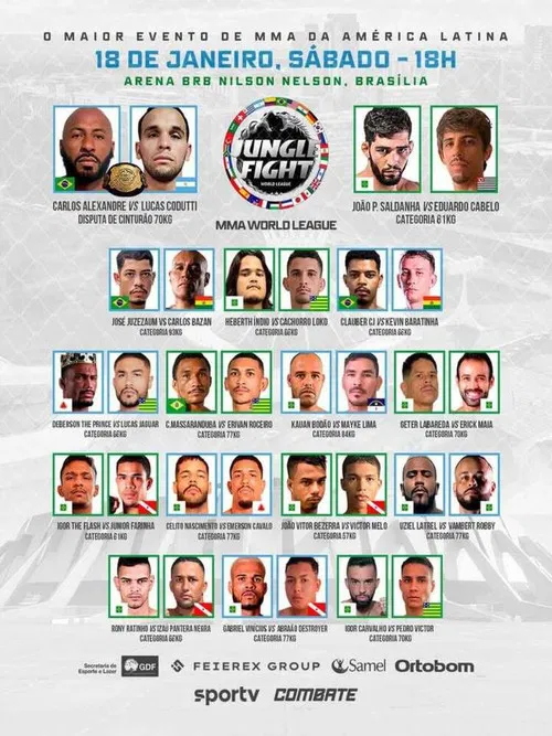 Jungle Fight 134: MMA World League poster