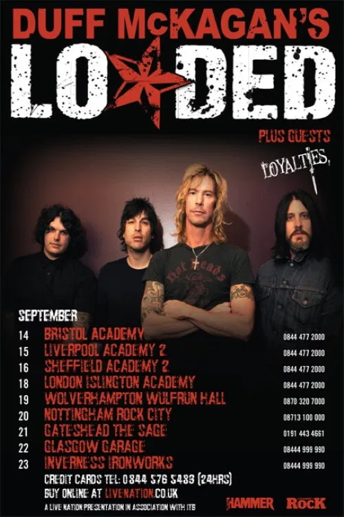 Duff McKagan's Loaded: Live at The Garage poster
