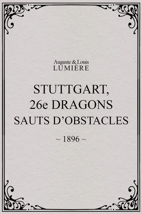 Stuttgart: 26th Dragoons Jumping Obstacles poster