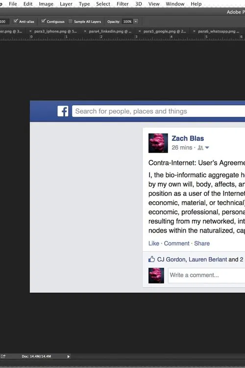 Contra-Internet Inversion Practice #2: Social Media Exodus (Call and Response) poster