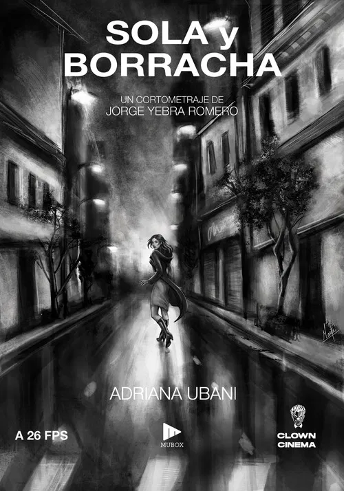 Sola y borracha poster