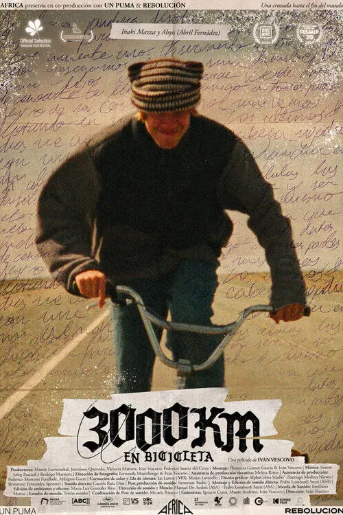 3000 km by Bike poster